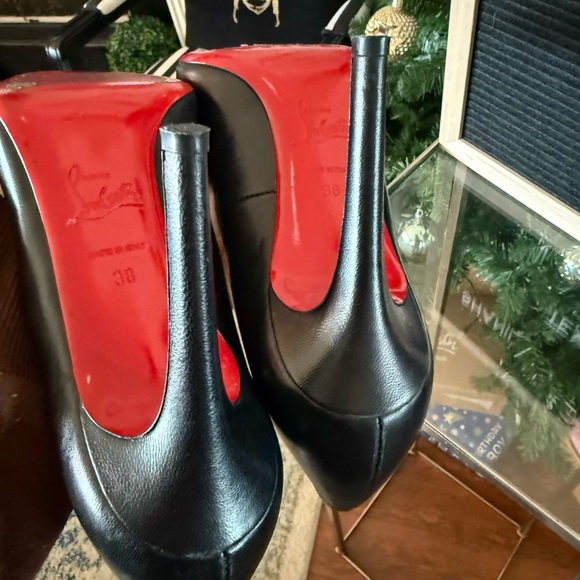Christian Louboutin Black and Red Heels - Picture 6 of 8